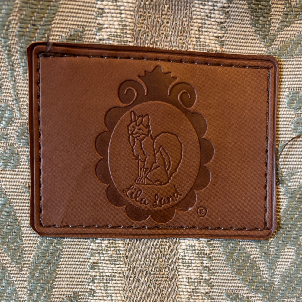 Patterned Backpack With Brown Accents - image 2